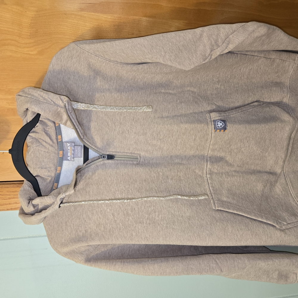 Men's Beige Hoodie Sweater